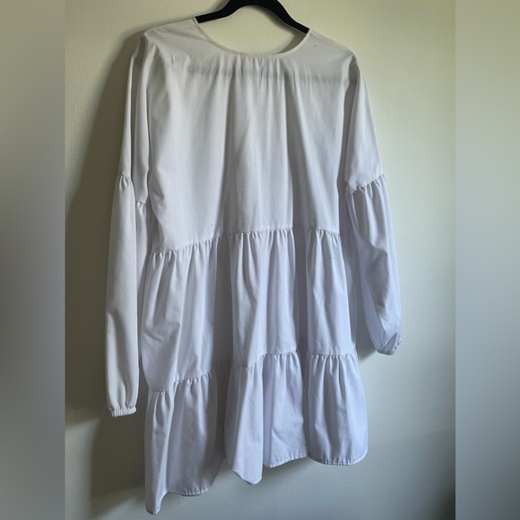 Urban Renewal Remnants Long Sleeve Tiered Poplin Mini Dress - Picture 5 of 11